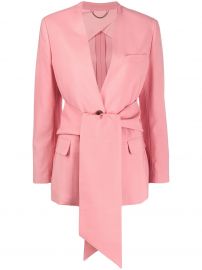 Salvatore Ferragamo belted blazer belted blazer at Farfetch